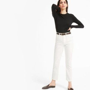 Everlane The Cheeky Jean In White Sz 31